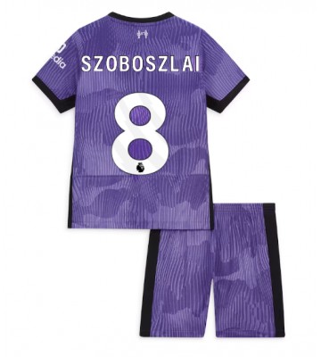 Liverpool Szoboszlai Dominik #8 Tredje trøje Børn 2023-24 Kort ærmer (+ korte bukser)